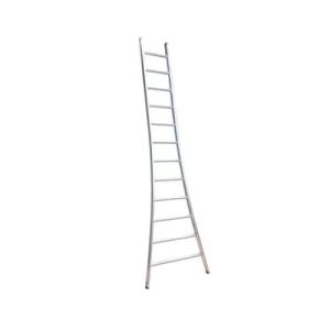 Ladder enkel uitgebogen 1x16 sporten 4,25 m