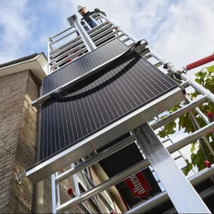 Liftsysteem voor materiaal t.b.v. Altrex rolsteiger
