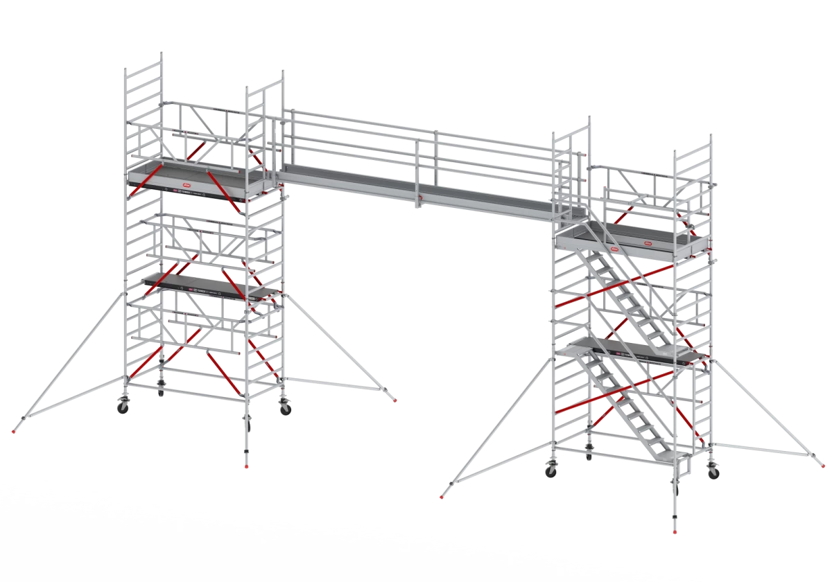 Loopbrug aluminium incl. 1 leuningen dubbelzijdig Altrex