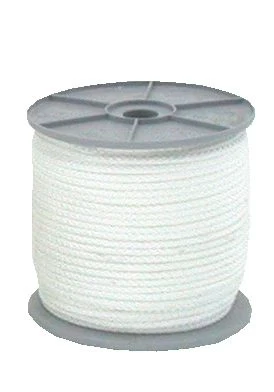 Nylonkoord 4 mm, wit 100 meter