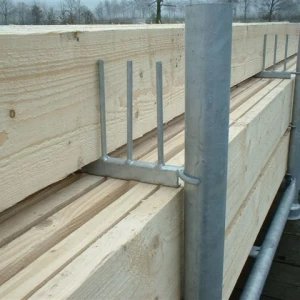 Oplatter set voor steigerplanken