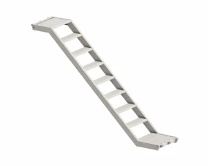 Ringscaff bordestrap aluminium 2,57 x 1,50m