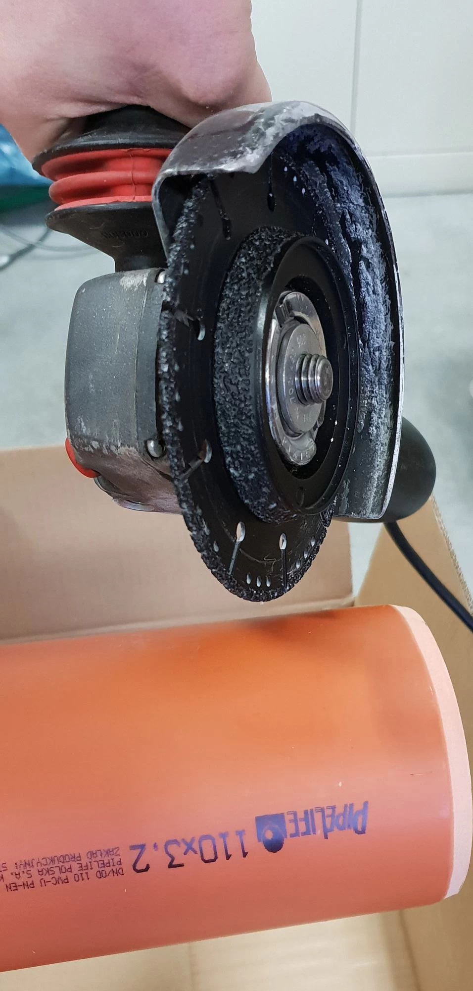 Slijpschijf voor PVC buizen zagen en afbramen 125 mm