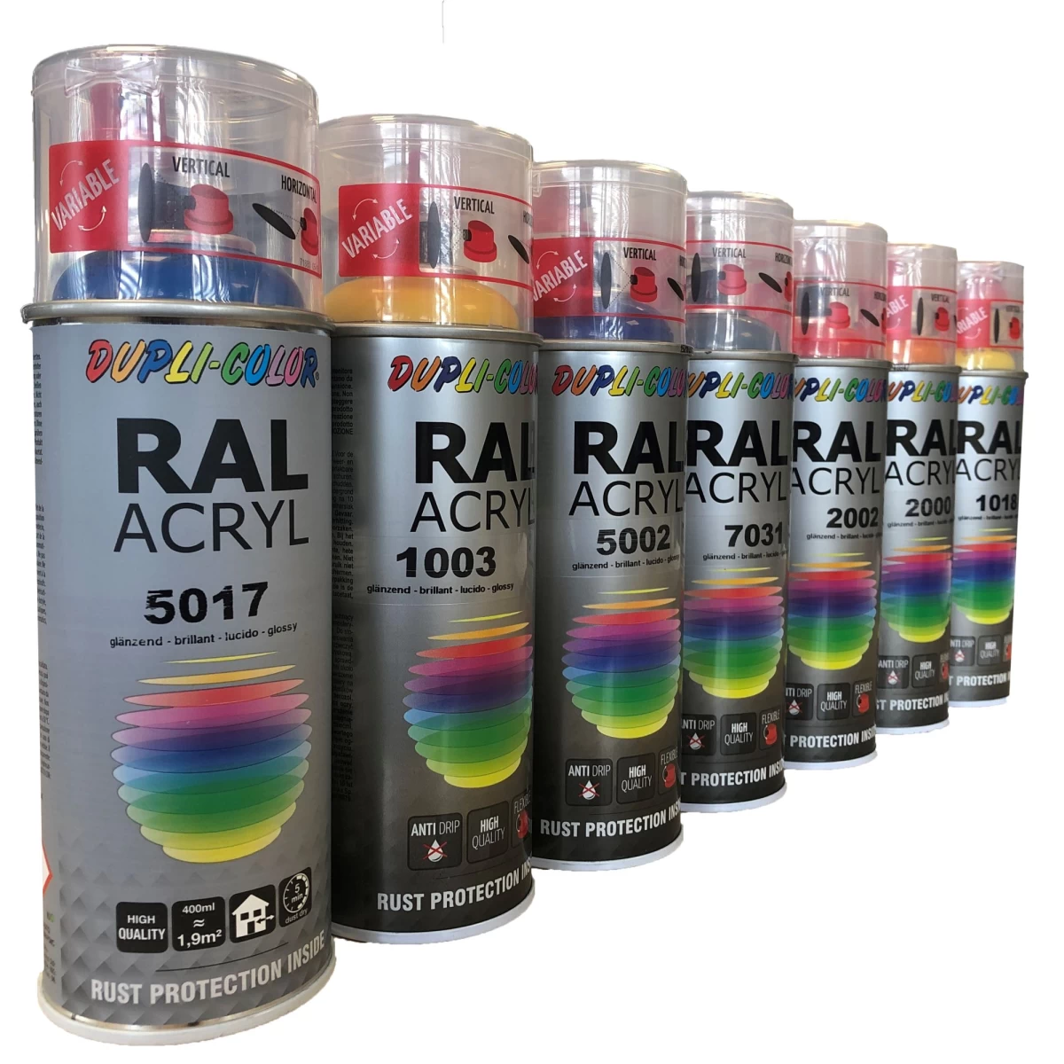 Spuitbus Dupli Collor glanzend diverse RAL kleuren