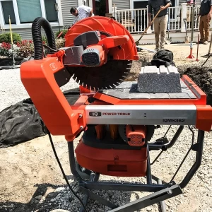 iQMS362i steenzaagmachine inclusief stofafzuiging