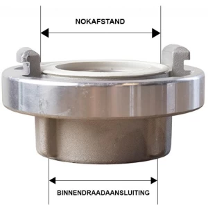Storz koppeling met binnendraad