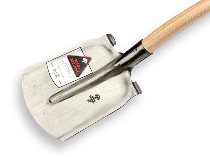 Stratenmakersschop Ruhr Brillant met schopsteel 110 cm gebogen