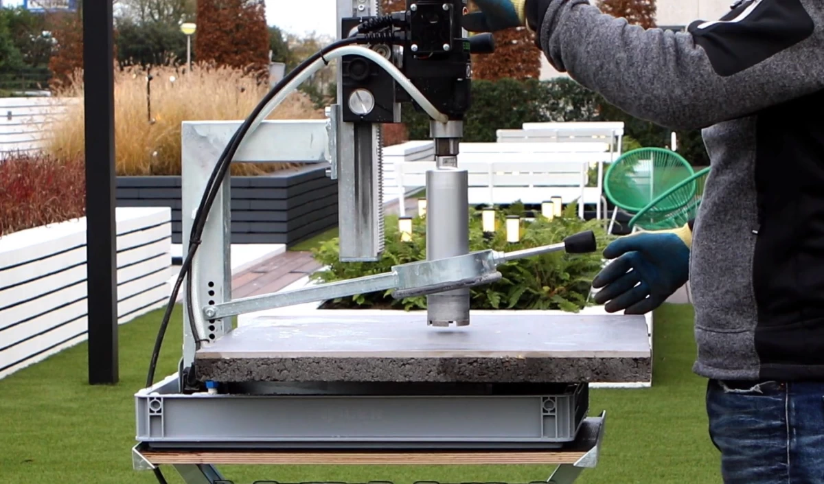 Tegelboormachine voor grondspots