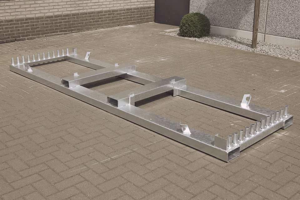 Transportbok voor 25 hekken verticaal Heras