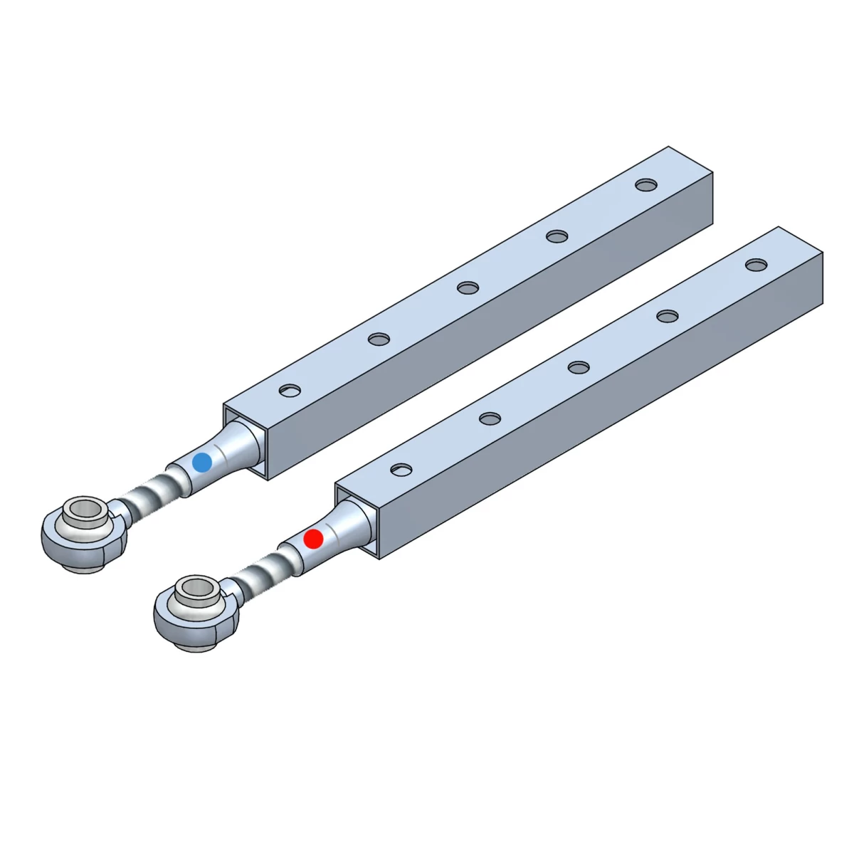 Verankeringsspindels links/rechts t.b.v. bouwliften AT1250-AT1500-AT2000-PT2000 de Jong