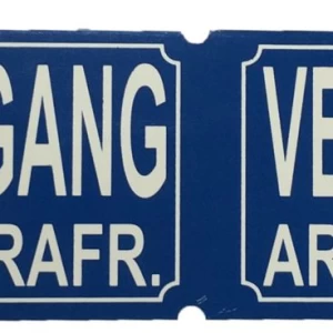 Verboden toegang bouwhekbordje