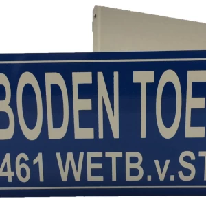 Verboden toegang bouwhekbordje