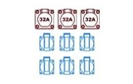 Verdeelkast 63A 5P 380V