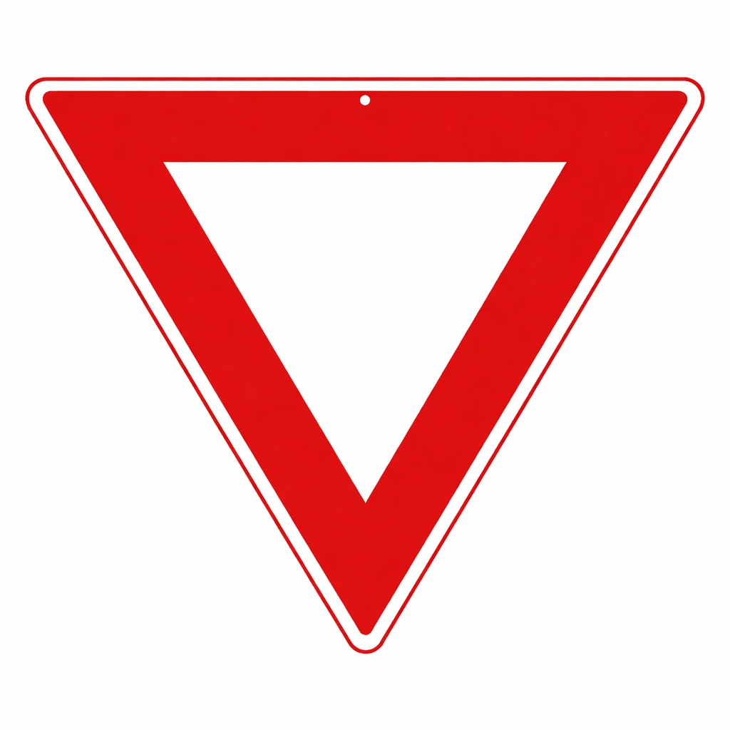 Verkeersbord B06 - Voorrang verlenen