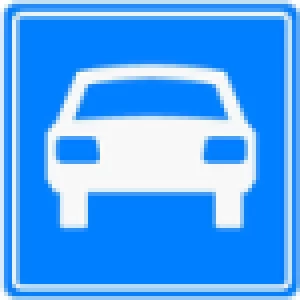 Verkeersbord G03 -  60 x 60 cm / Autoweg