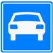Verkeersbord G03 -  60 x 60 cm / Autoweg