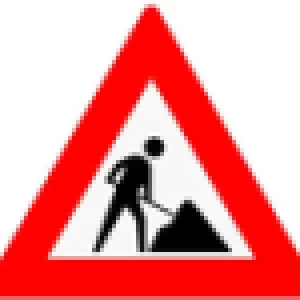 Verkeersbord J16 - 90 x 90 x 90 - Wegwerkzaamheden
