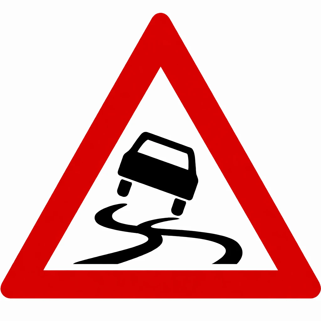 Verkeersbord J20 - Slipgevaar

70 x 70 x 70 cm of 90 x 90 x 90