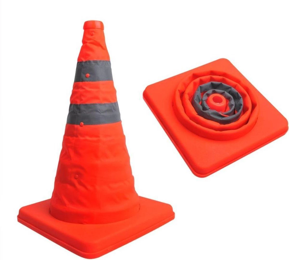 Verkeerskegel inklapbaar 70 cm hoog