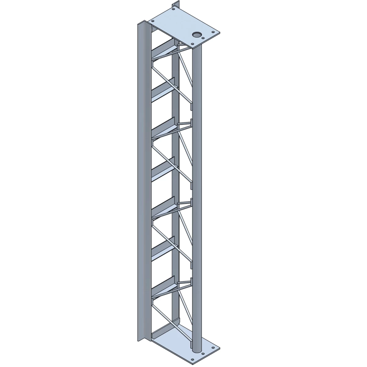 Verlengmast 2 meter t.b.v. bouwliften A32-A34 De Jong