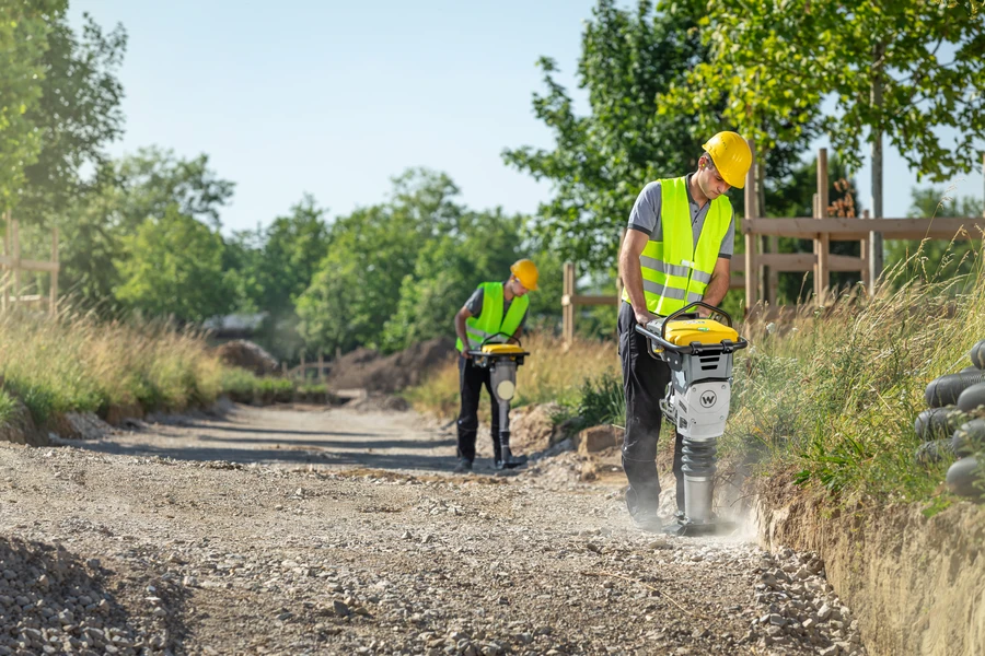 Wacker AS50e trilstamper op accu