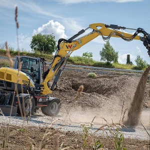 Wacker Neuson EW100 mobiele graafmachine