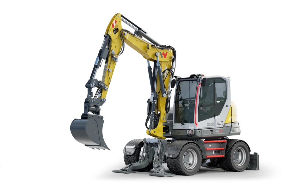 Wacker Neuson EW100 mobiele graafmachine