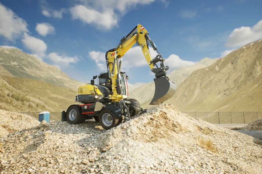 Wacker Neuson EW100 mobiele graafmachine