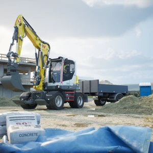 Wacker Neuson EW100 mobiele graafmachine