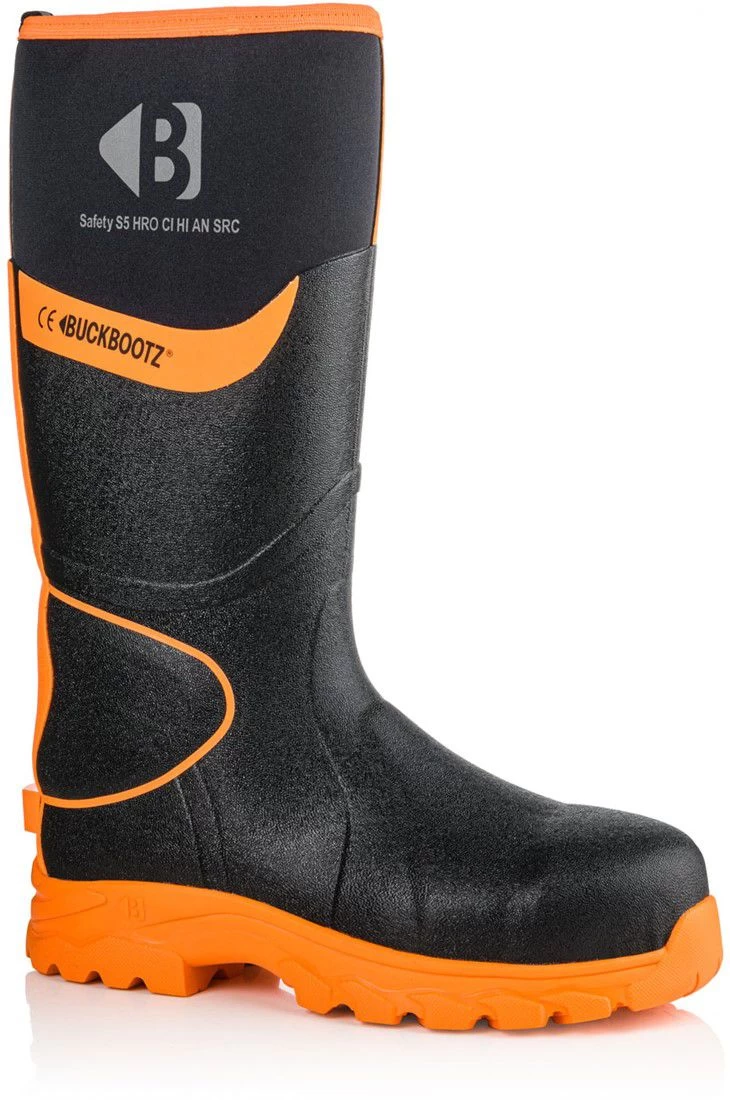 Werklaarzen zwart-oranje Buckbootz safety BBZ8000 S5