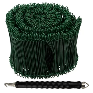 Zakkentrekker & drilbinder 140 mm geplastificeerd groen