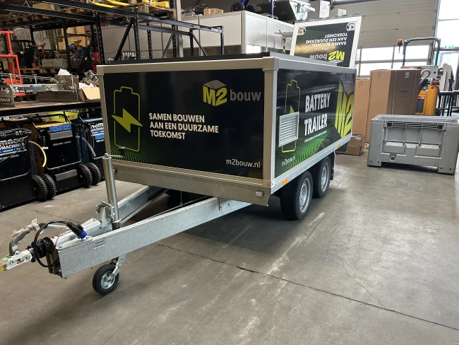 43 kWh Battery Trailer uitgeleverd aan M2 Bouw